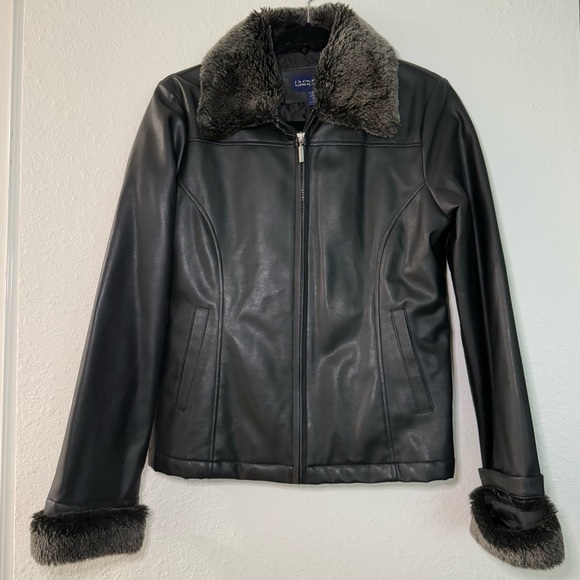 Vintage Limited Too Faux Leather Removal Faux Fur Jacket - Picture 10 of 10